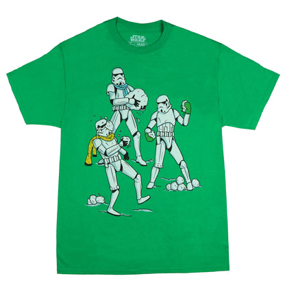 Star Wars Shirt Men's Stormtrooper Snowball Fight Short Sleeve Tee