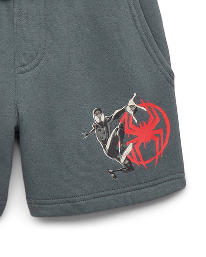 Marvel Spider-Man Boys' Drawstring Casual Sweat Shorts