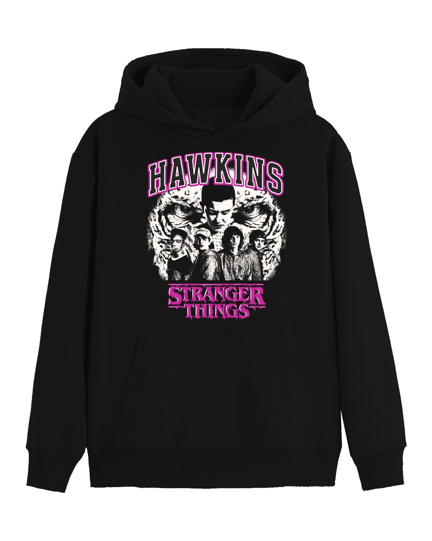 Stranger Things Hoodie Men's Hawkins Cast Design Pullover Sweatshirt