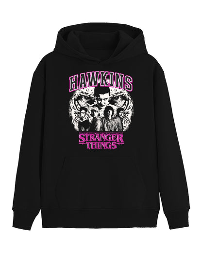 Stranger Things Hoodie Men's Hawkins Cast Design Pullover Sweatshirt