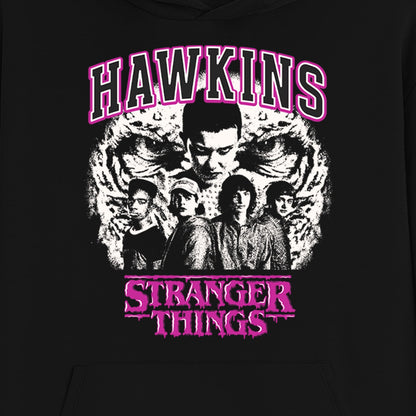 Stranger Things Hoodie Men's Hawkins Cast Design Pullover Sweatshirt
