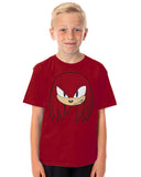 Sonic The Hedgehog T-Shirt Boys' Knuckles Big Face Short Sleeve Tee