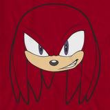 Sonic The Hedgehog T-Shirt Boys' Knuckles Big Face Short Sleeve Tee