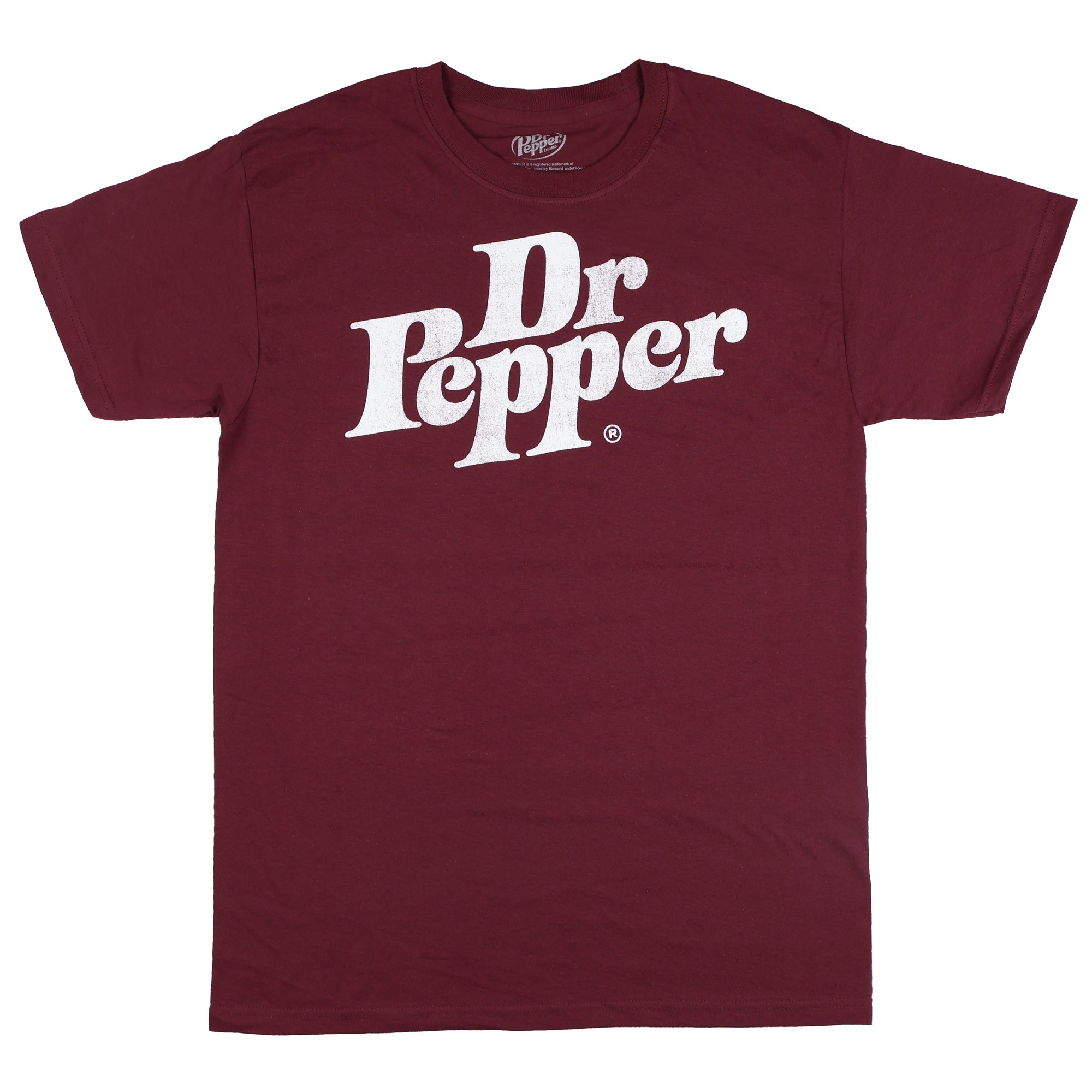 Dr. Pepper Shirt Men's Destressed Logo Short Sleeve Graphic Tee