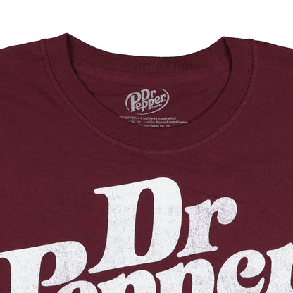 Dr. Pepper Shirt Men's Destressed Logo Short Sleeve Graphic Tee