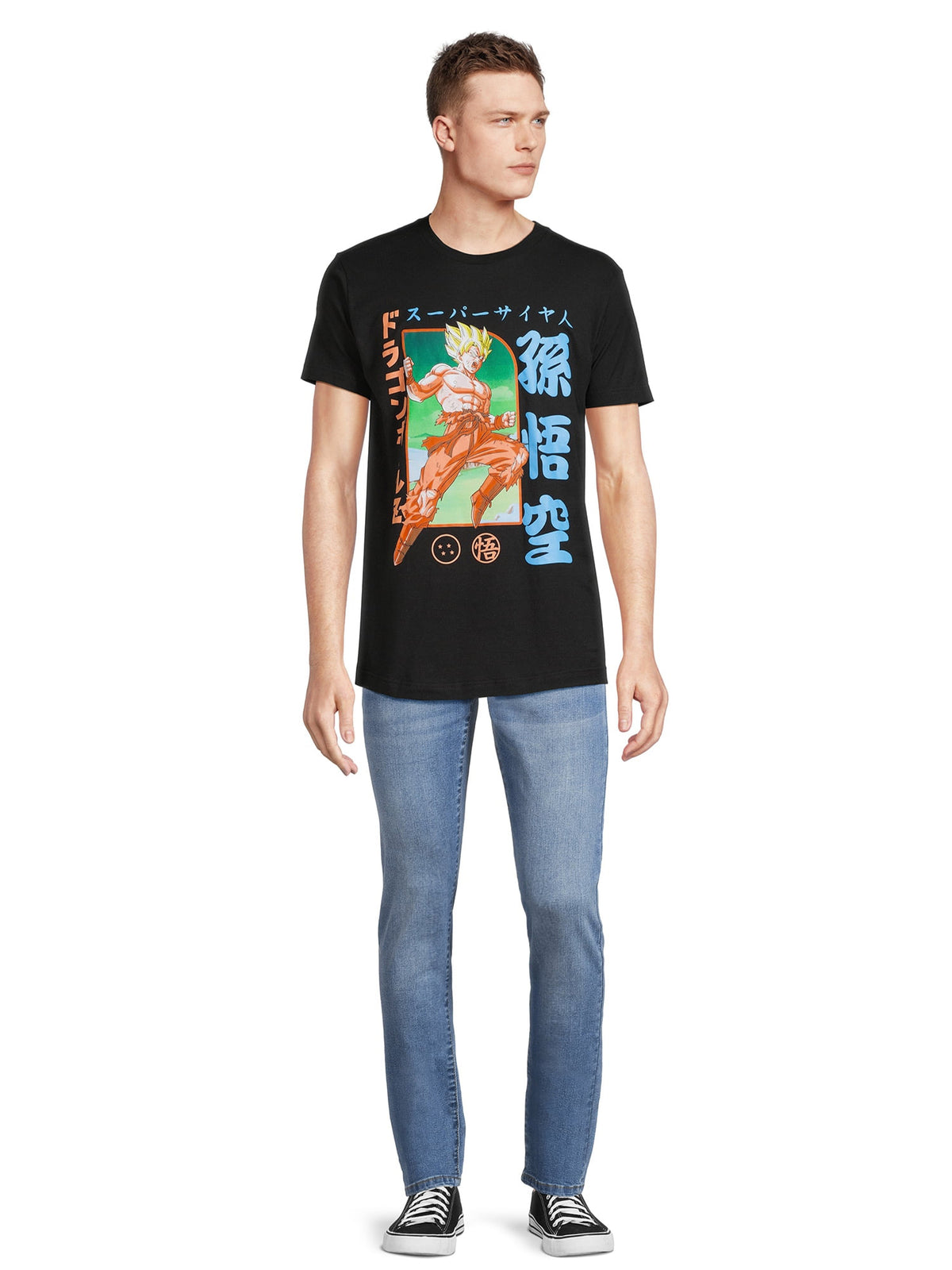 Dragon Ball Z T-Shirt Men's Goku Super Saiyan Graphic Print Tee