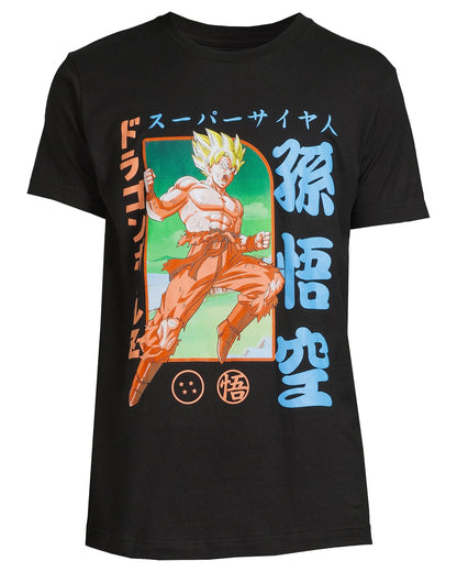 Dragon Ball Z T-Shirt Men's Goku Super Saiyan Graphic Print Tee