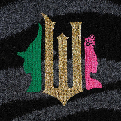 Wicked Sweater Women's Button Up Elphaba and Glinda Knit Sweatshirt