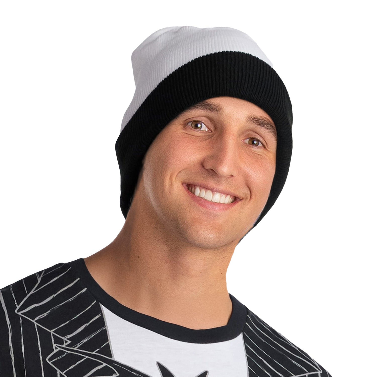 The Nightmare Before Christmas Shirt Men's Jack Tuxedo Shirt and Beanie Set