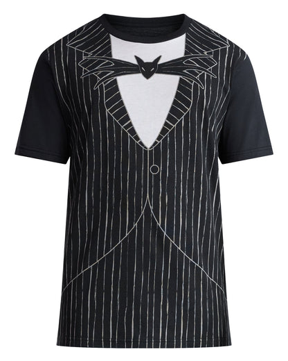 The Nightmare Before Christmas Shirt Men's Jack Tuxedo Shirt and Beanie Set