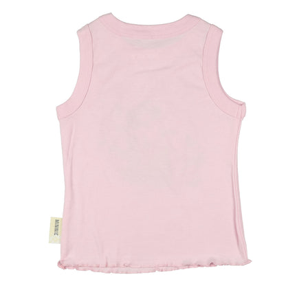 Disney Minnie Mouse Tank-Top Girls' Paradise Ruffled Sleeveless Shirt