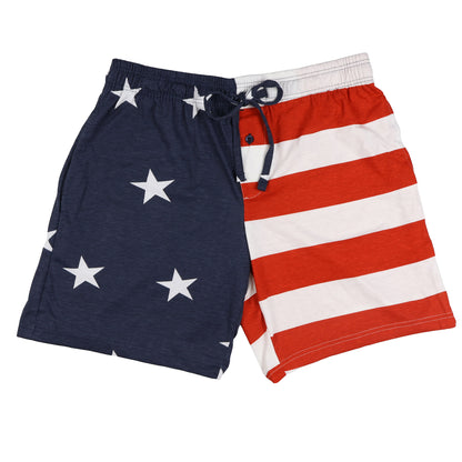 Stars And Stripes Men's Shorts Patriotic Flag Summer Lounge Bottoms