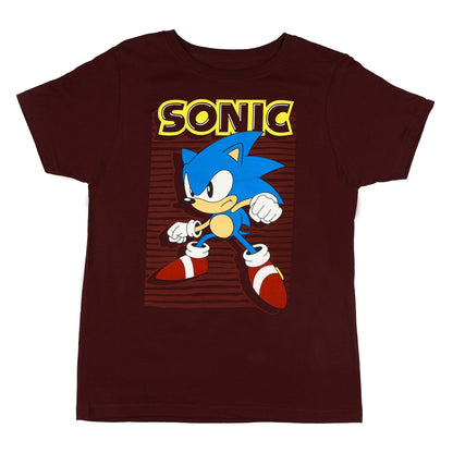 Sonic The Hedgehog Shirt Boy's Video Game Character Short Sleeve Tee