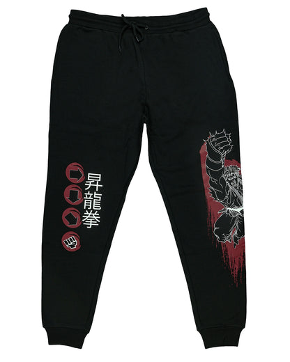 Street Fighter Pajama Pants Men's Ryu Game Character Lounge Jogger Pant