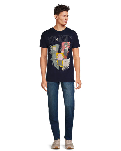 Spy X Family T-Shirt Men's Forger Family Design Short Sleeve Tee