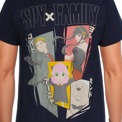 Spy X Family T-Shirt Men's Forger Family Design Short Sleeve Tee