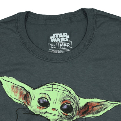 Star Wars T-Shirt Men's Grogu Sketch Style Design Short Sleeve Tee