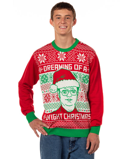 The Office Ugly Sweater Dreaming Of A Dwight Christmas Holiday Pullover