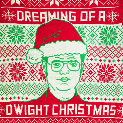 The Office Ugly Sweater Dreaming Of A Dwight Christmas Holiday Pullover