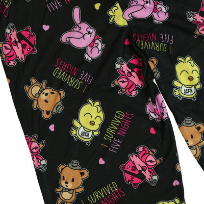 Five Nights at Freddy's Pajamas Girls' I Survived Two-Piece Sleep Set