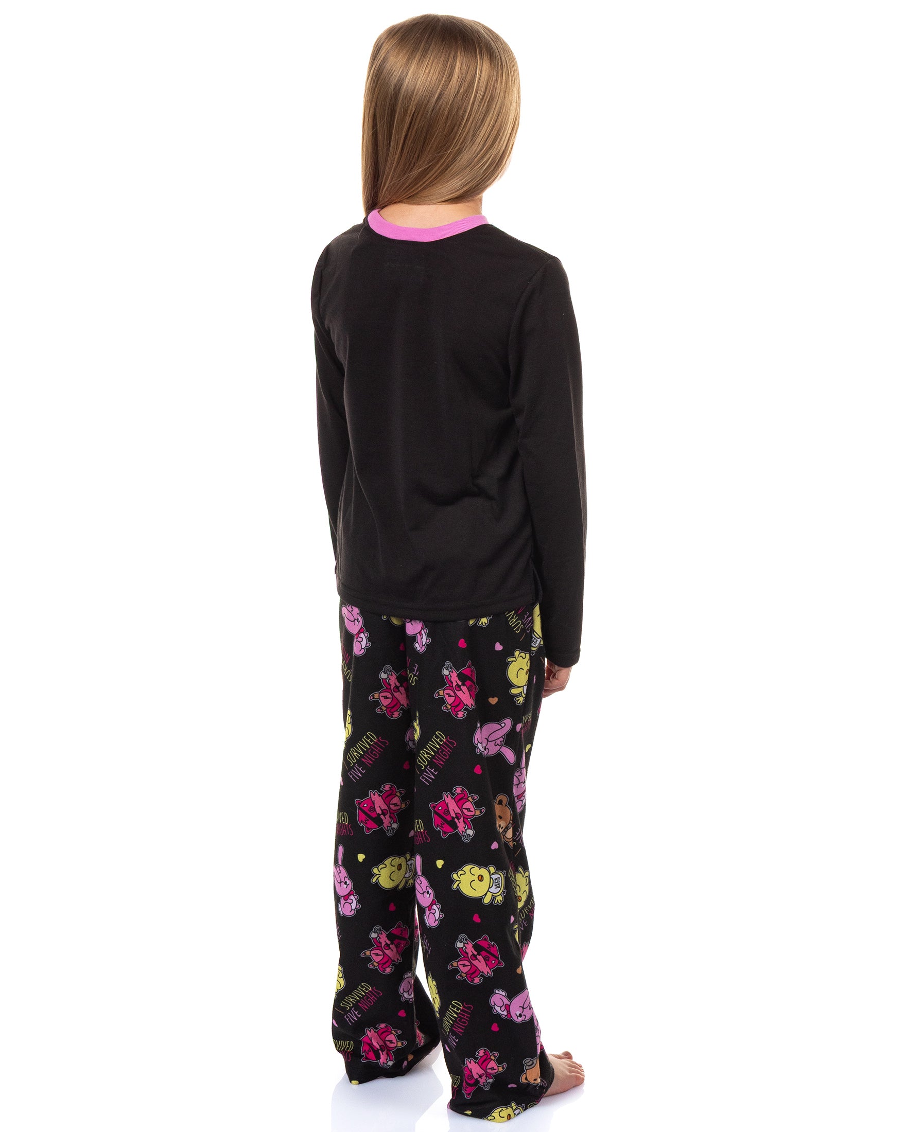 Five Nights at Freddy's Pajamas Girls' I Survived Two-Piece Sleep Set