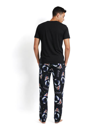 Marvel Venom Pajama Pants Men's Logo AOP Lounge Sleep Pj Bottoms