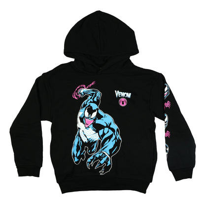 Marvel Venom Hoodie Boys' Sinister Smile Action Scene Pullover Sweatshirt