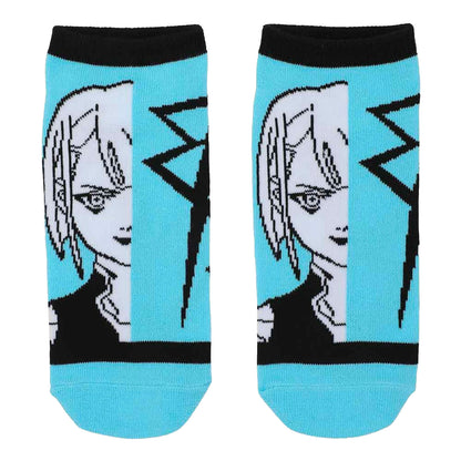 Cyberpunk Socks Women's Edgerunner 5-Pack No Show Ankle Socks, 5 Pairs