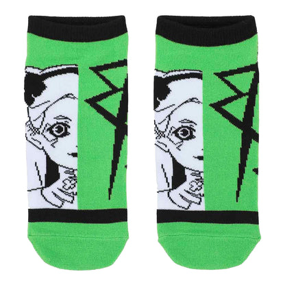 Cyberpunk Socks Women's Edgerunner 5-Pack No Show Ankle Socks, 5 Pairs