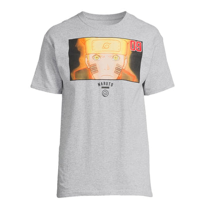 Naruto Uzumaki T-Shirt Men's 09 Kurama Cloak Short Sleeve Graphic Top