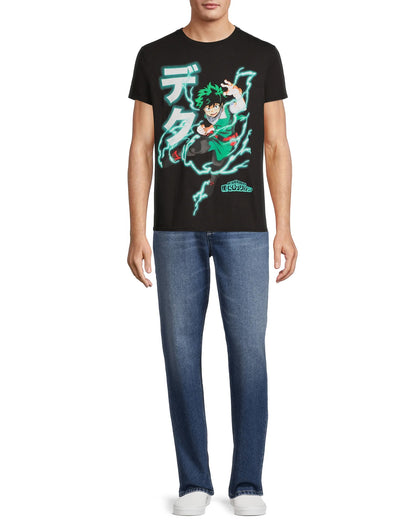 My Hero Academia Shirt Men's Izuku Midoriya Deku Short Sleeve Tee