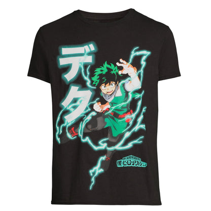 My Hero Academia Shirt Men's Izuku Midoriya Deku Short Sleeve Tee