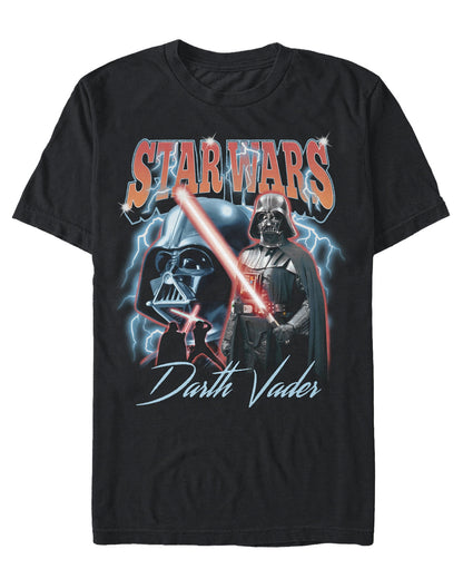 Star Wars T-Shirt Men's Darth Vader Lightsaber Short Sleeve Graphic Top