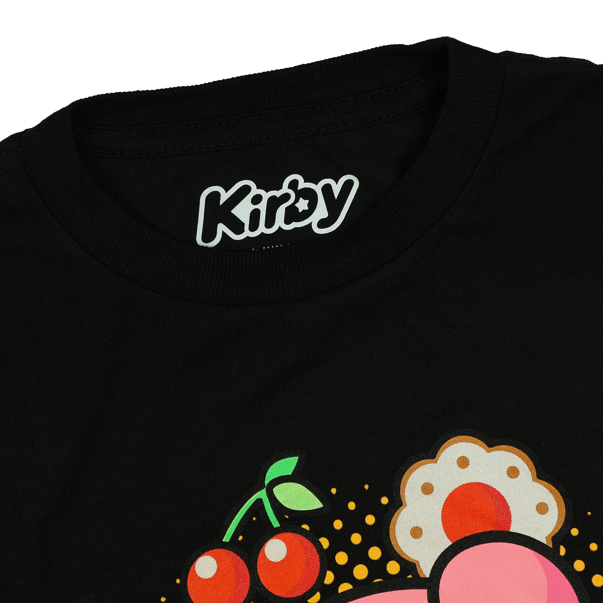 Kirby T-Shirt Girl's Snack Circle Video Game Character Short Sleeve Top