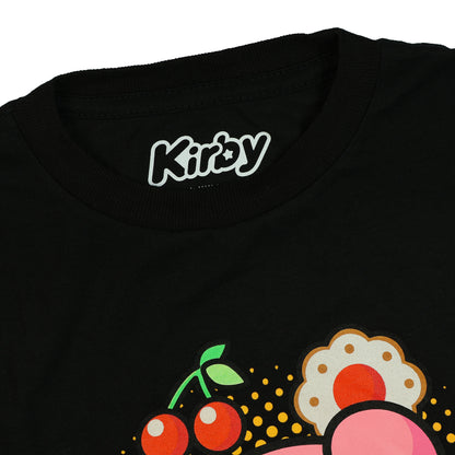Kirby T-Shirt Girl's Snack Circle Video Game Character Short Sleeve Top
