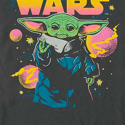 Disney Star Wars T-Shirt Men's Grogu Galaxy Short Sleeve Graphic Top