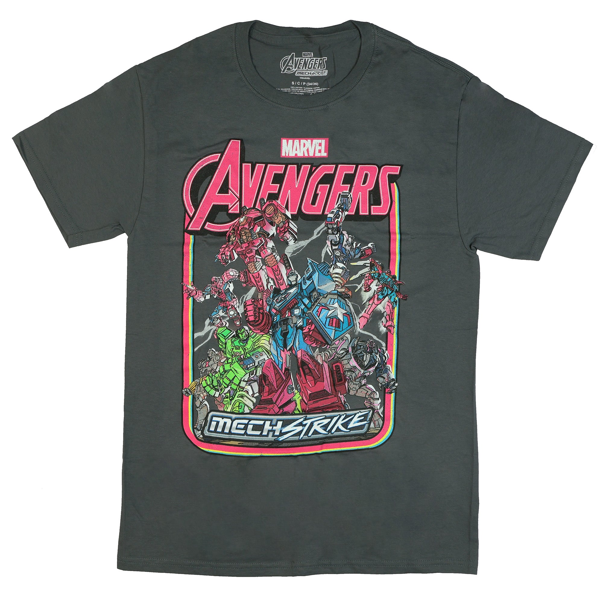 Marvel Avengers T-Shirt Men's Mech Strike Short Sleeve Tee