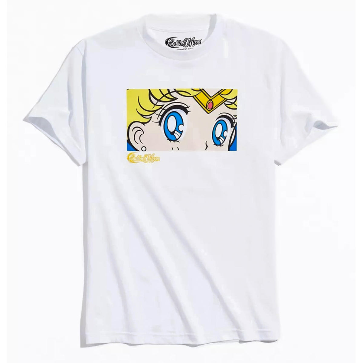 Sailor Moon T-Shirt Men's Usagi Tsukino Big Face Short Sleeve Anime Tee