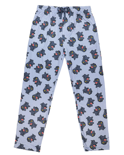 Godzilla Pajamas Men's Chibi Character AOP Lounge Sleep Pajama Pants