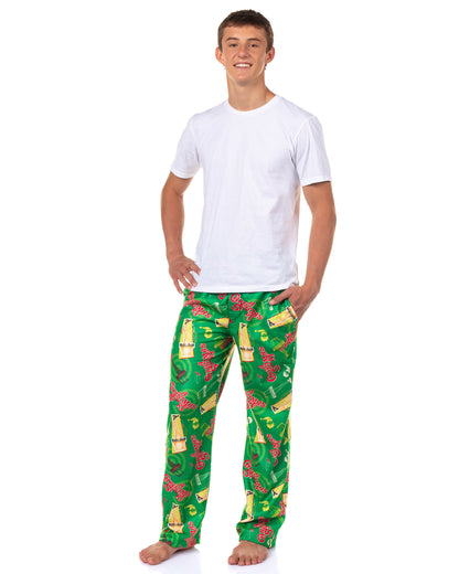 A Christmas Story Pajamas Men's Leg Lamp Fleece Lounge Pajama Pants