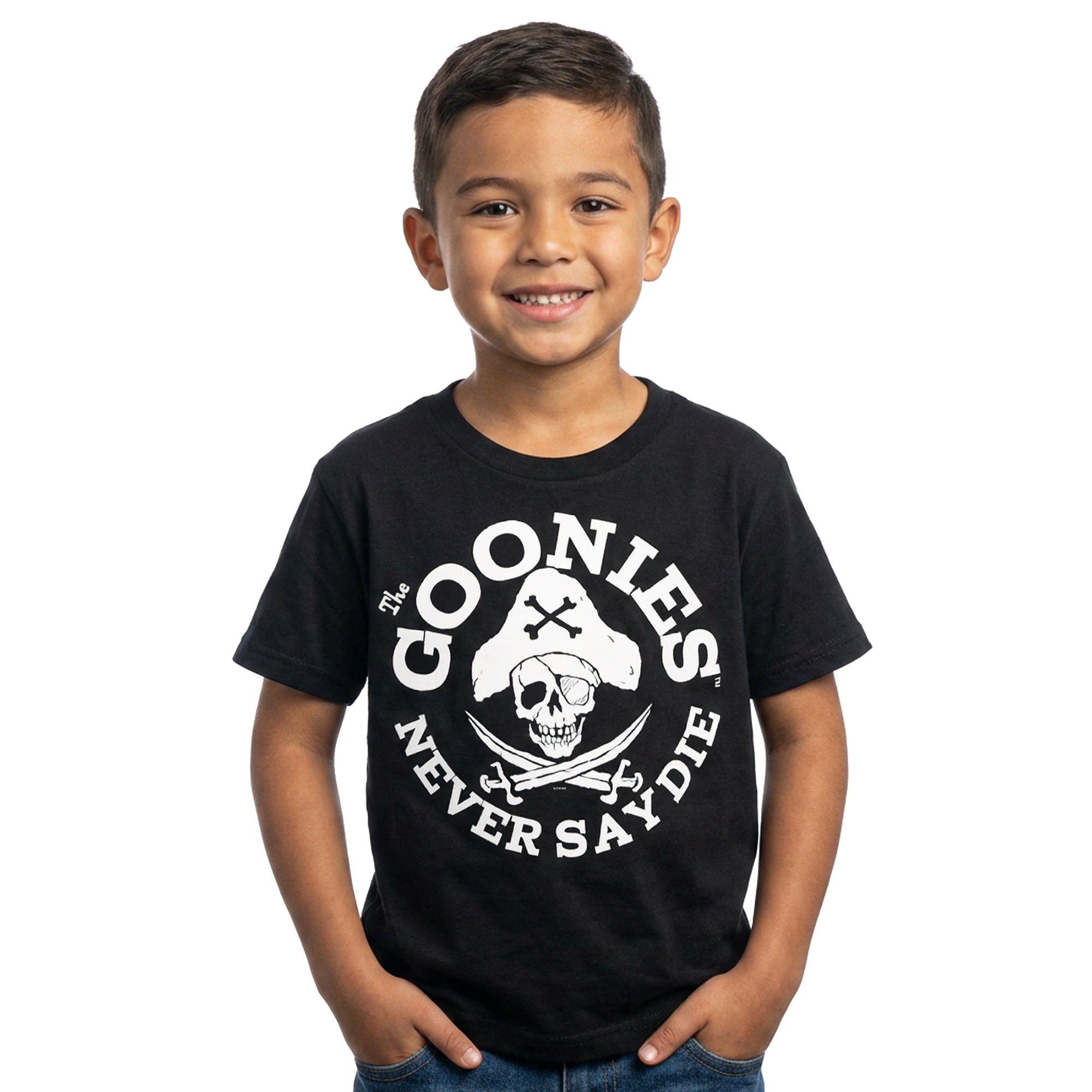 The Goonies T-Shirt Little Boys' Never Say Die Short Sleeve Tee