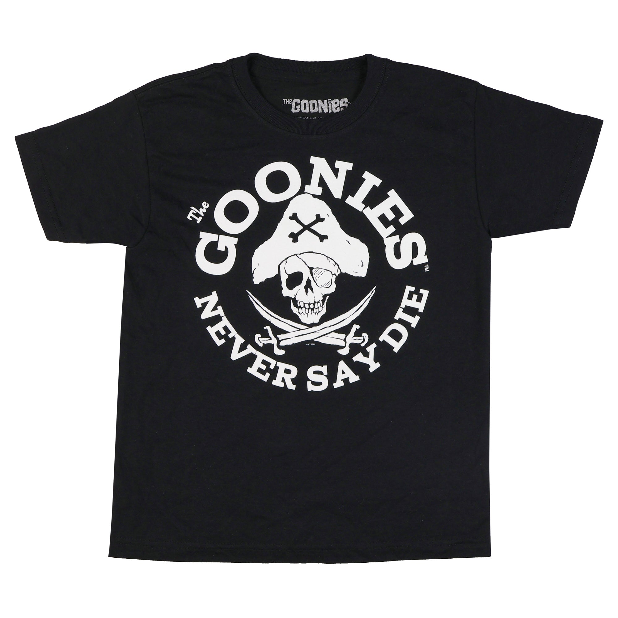 Goonies T-Shirt Big Boy's One-Eyed Willy Never Say Die Short Sleeve Tee