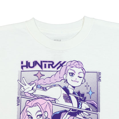 K-Pop Demon Hunters Shirt Girl's Huntrix Rumi Mira Zoey Short Sleeve Tee
