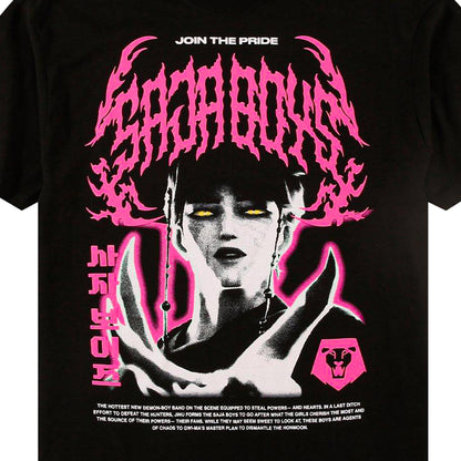 K-Pop Demon Hunters T-Shirt Saja Boys Join The Pride Short Sleeve Tee