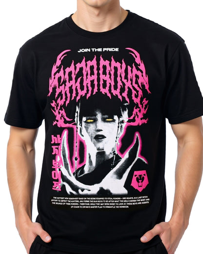 K-Pop Demon Hunters T-Shirt Saja Boys Join The Pride Short Sleeve Tee
