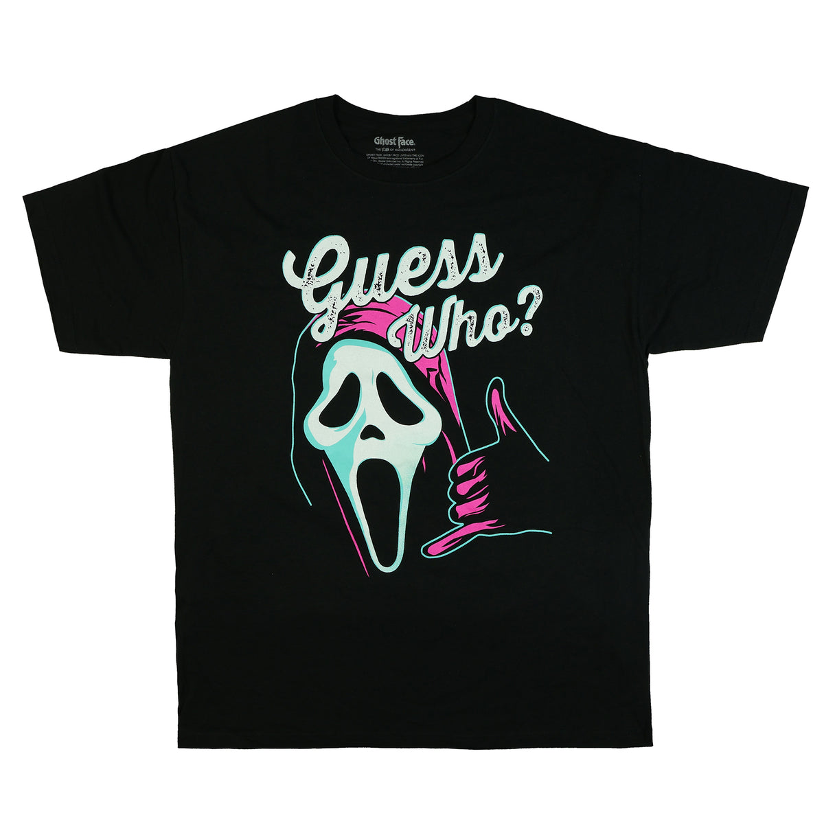 Ghost Face T-Shirt Men's Guess Who Thumbs Up Short Sleeve Top