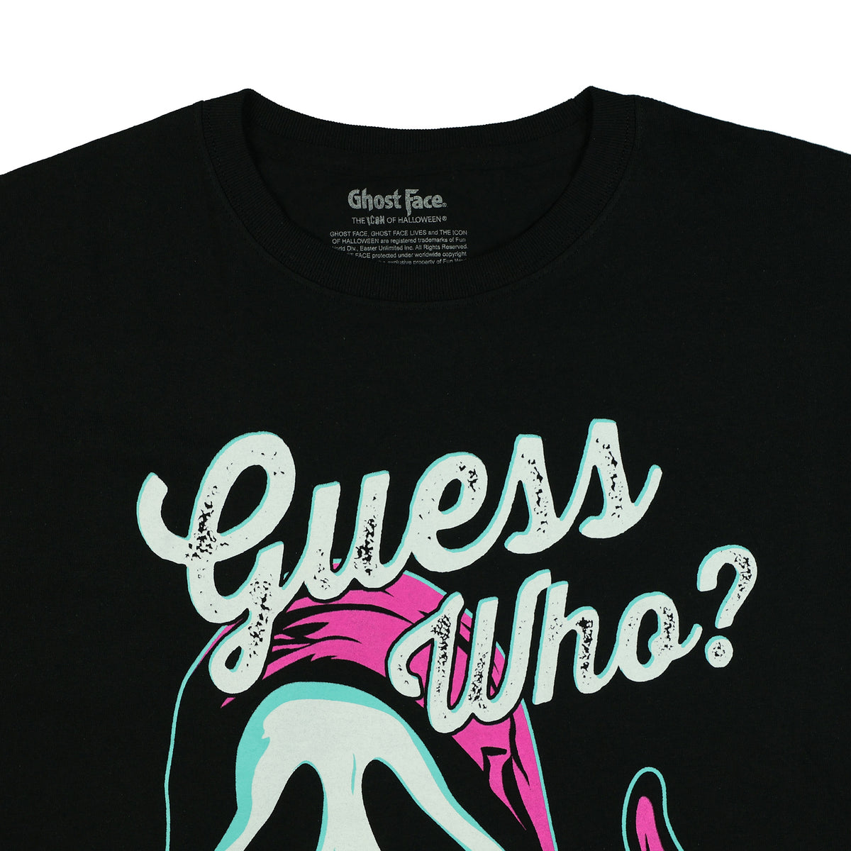 Ghost Face T-Shirt Men's Guess Who Thumbs Up Short Sleeve Top