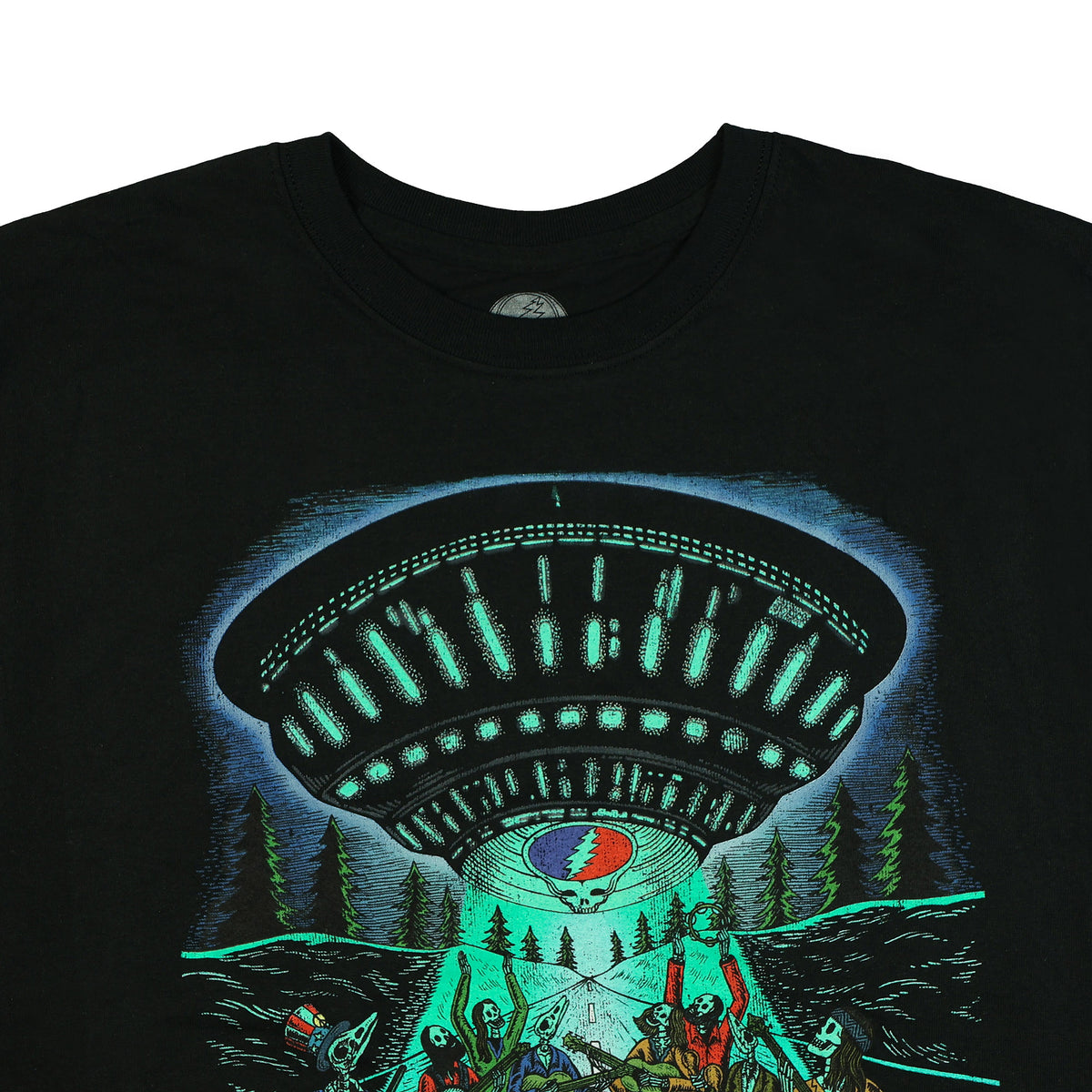 Grateful Dead T-Shirt Men's UFO Campfire Abduction Short Sleeve Tee