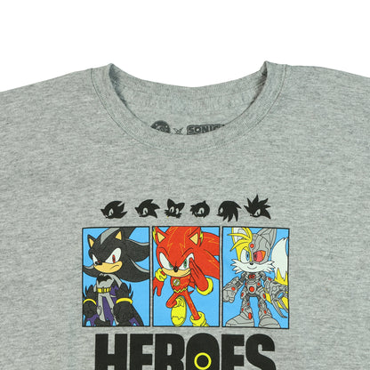 DC Comics Sonic The Hedgehog Shirt Boy's Heroes Short Sleeve Tee