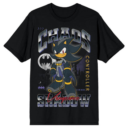 DC Comics Sonic The Hedgehog Shirt Men's Shadow Batman Short Sleeve Tee